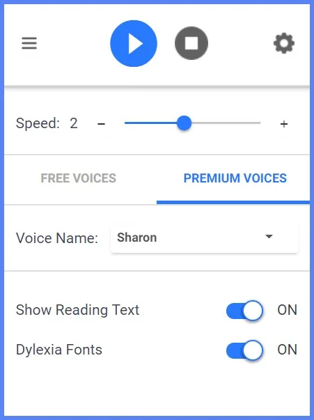 Adjust Voice, Speed, and Context