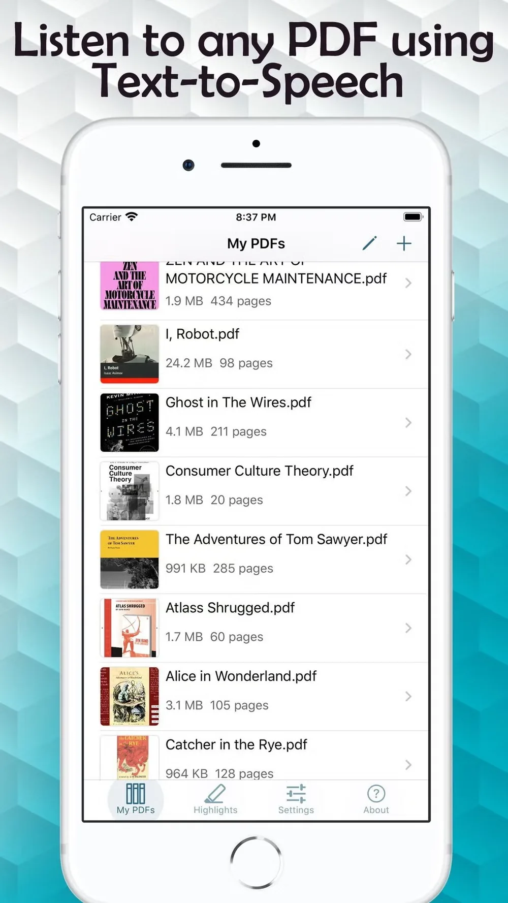 Turn PDFs into Portable Audio