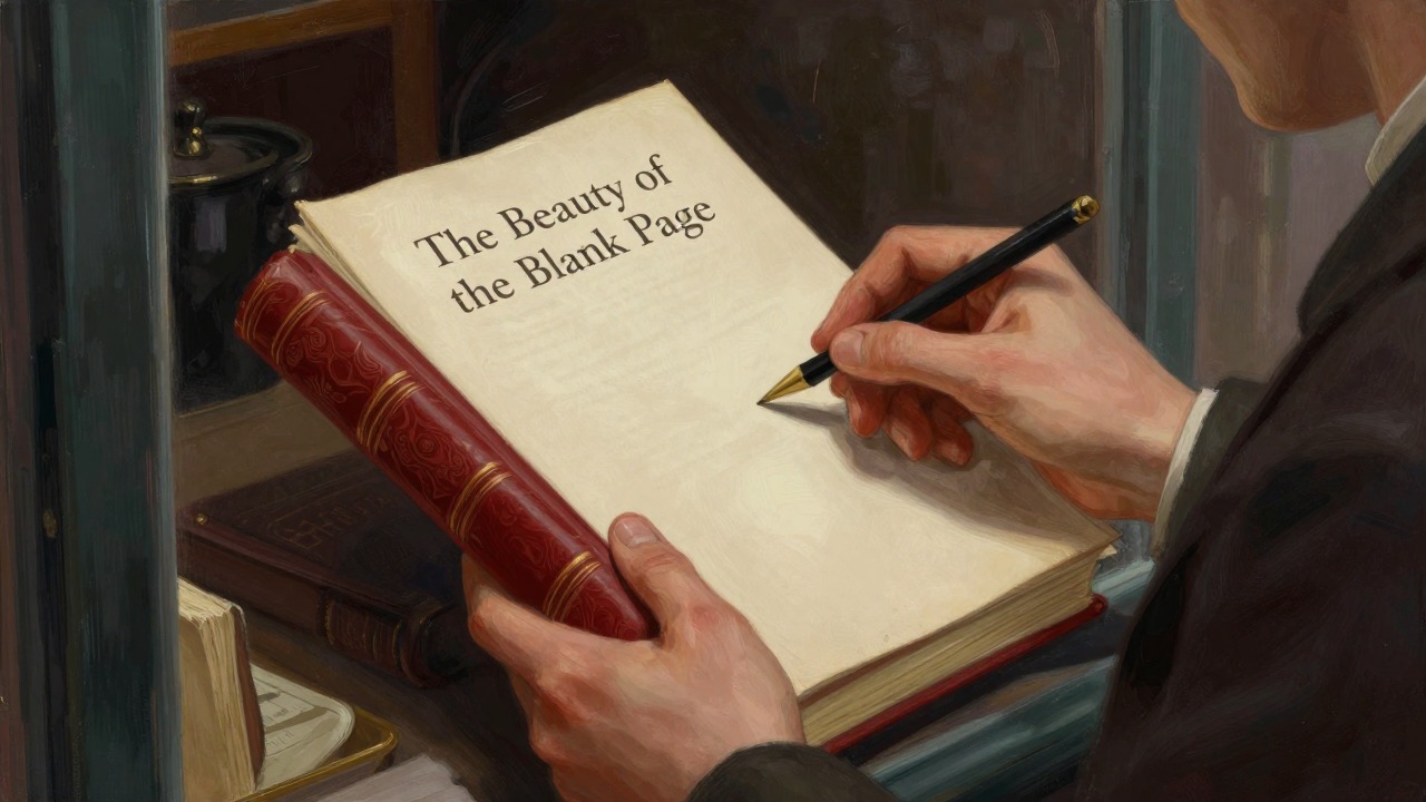 The Beauty of the Blank Page