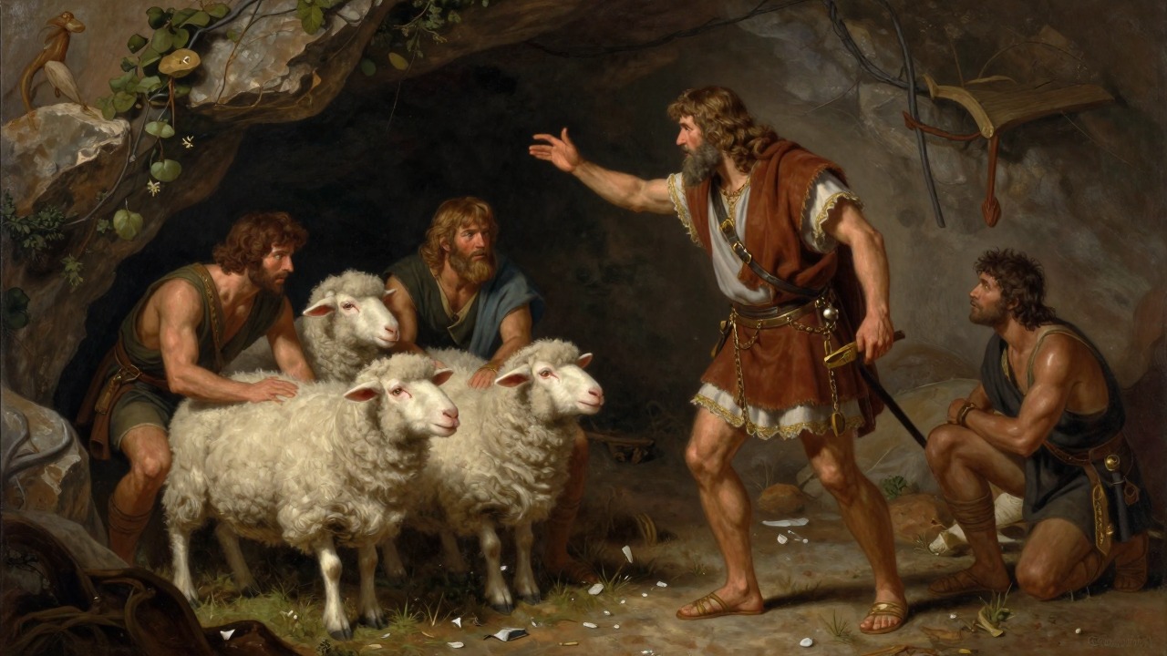 Odysseus's Cunning in the Cyclops Cave