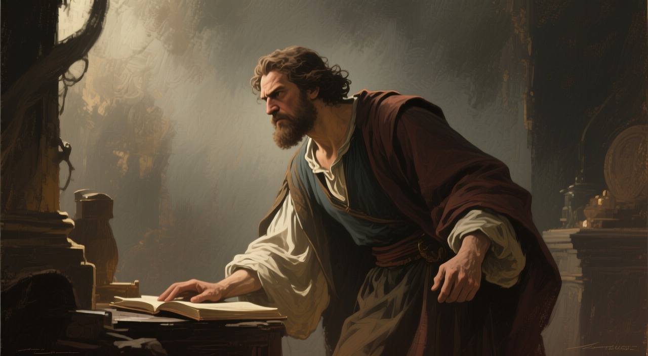 The Meaning Revealed from "The Handmaid's Tale". The Meaning Revealed The Latin Joke Offred asks the Commander about the phrase. He laughs and shows her a Latin textbook with the same scrawl.