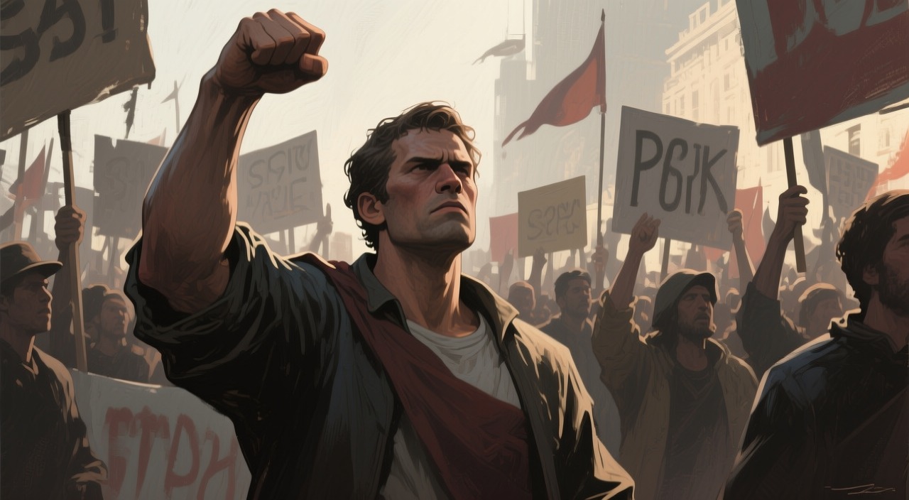 The protest from "Atonement". The Fury The Confrontation As Robbie is being driven away, Grace runs out and blocks the police car.