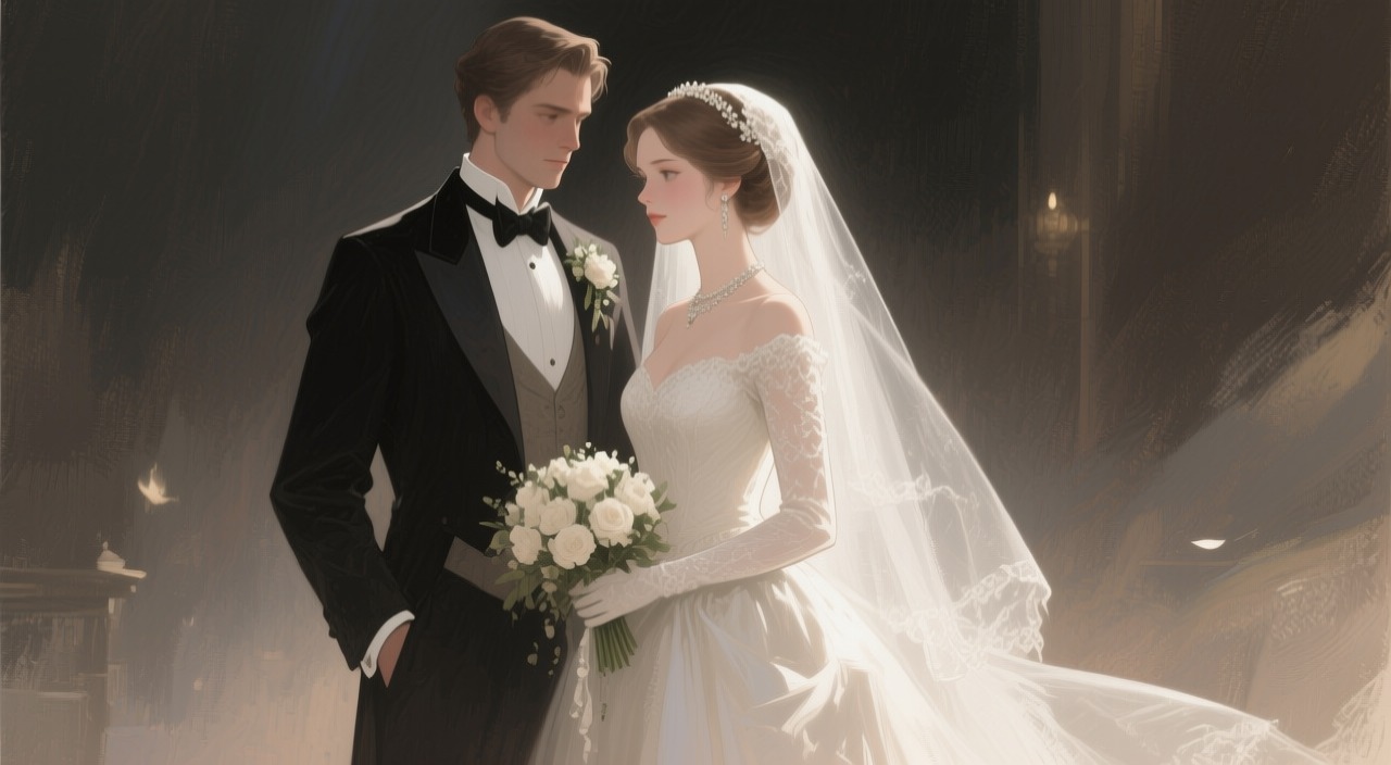 婚礼,《赎罪》中的场景。婚姻 仪式 洛拉和保罗·马歇尔在圣三一教堂结婚。仪式是私密的,只有家人出席。布里奥妮不请自来,在后面观看。她看到洛拉穿着白色婚纱,马歇尔穿着晨礼服。牧师宣布他们结为夫妻。 布里奥妮的见证 布里奥妮是唯一知道真相的人。她认为这场婚姻是一场闹剧——一个强奸犯娶了他的受害者。但她无力阻止。洛拉选择了沉默和财富,而不是正义。
