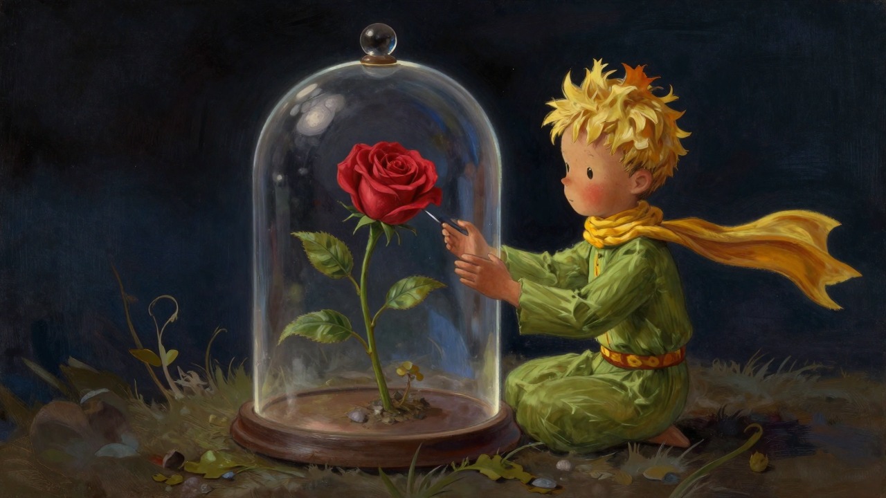 Flower Under Glass