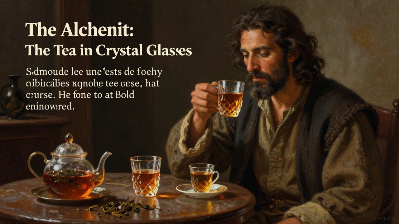 The Tea in Crystal Glasses