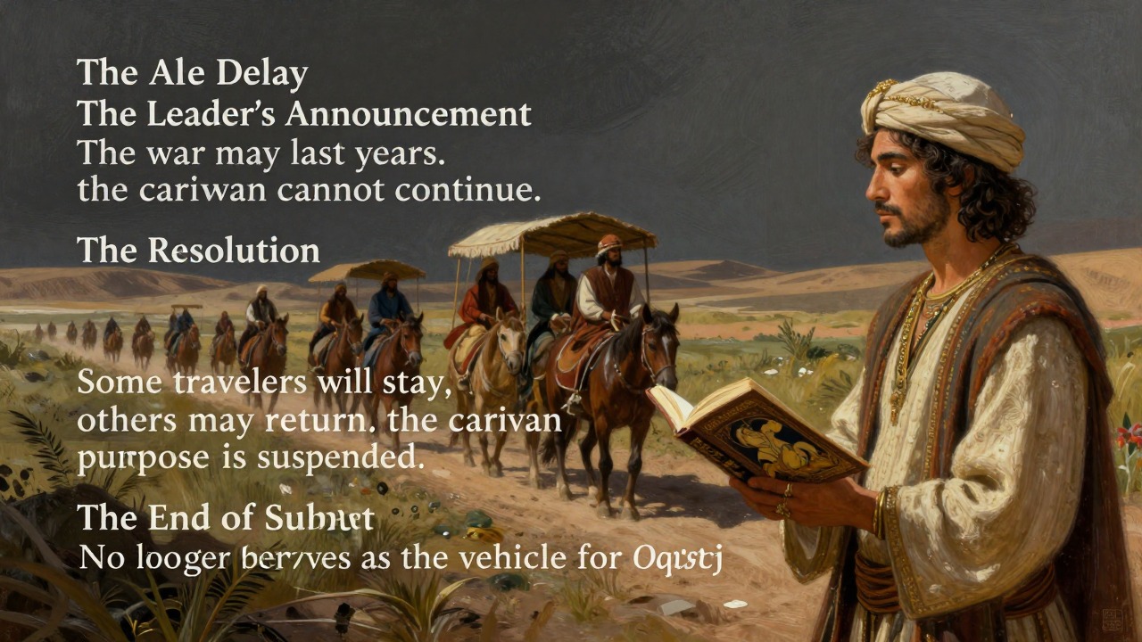 The Caravan Stuck at the Oasis