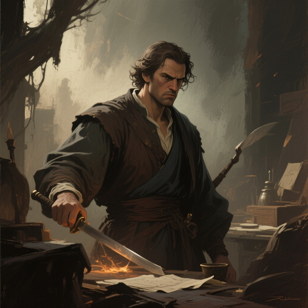 Theon Greyjoy's Divided Loyalties from "A Game of Thrones". As a hostage and ward, Theon struggles between his identity as a Greyjoy and his loyalty to the Starks.