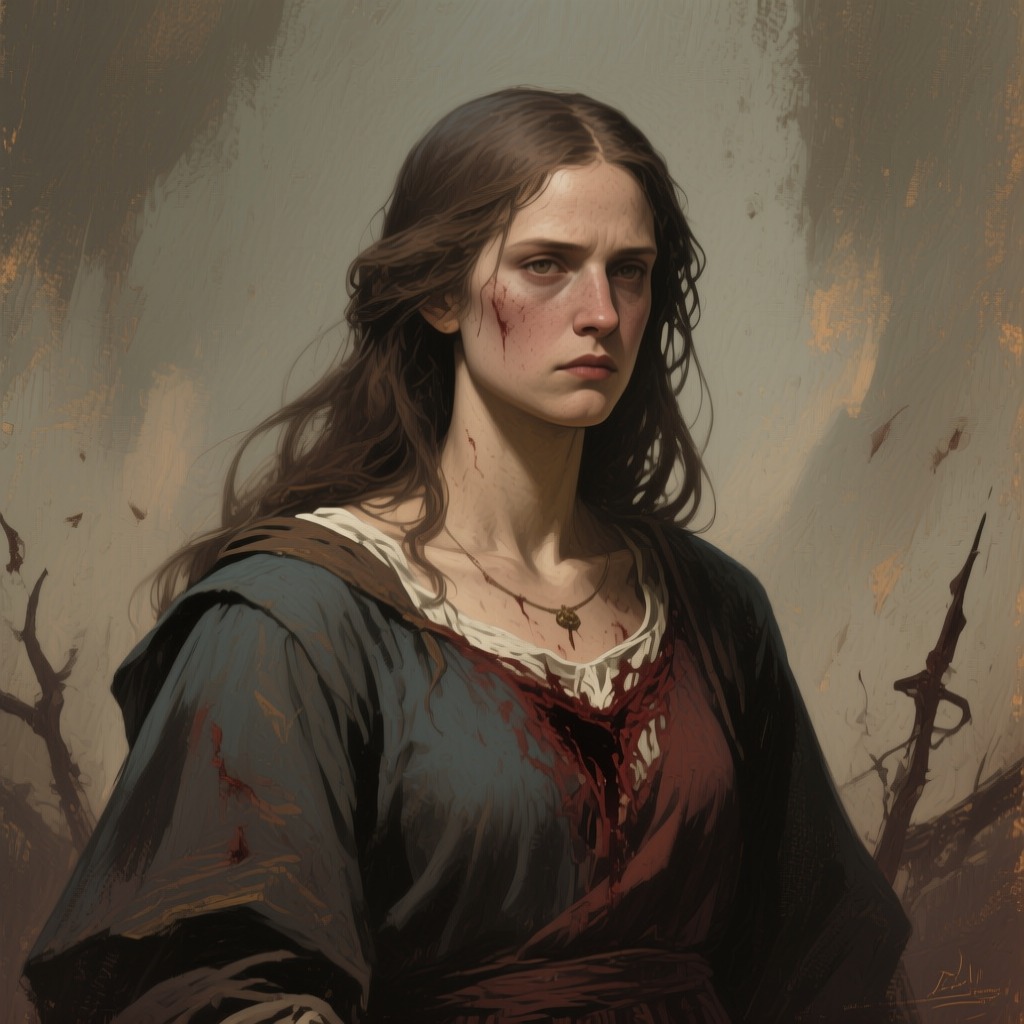 Becka's Sacrifice from "The Testaments". Becka, abused by her father, becomes an Aunt and ultimately sacrifices her life to help Agnes and Nicole escape.