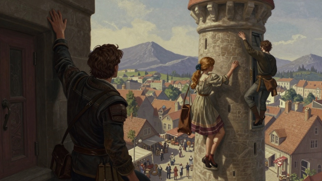 The tower climb