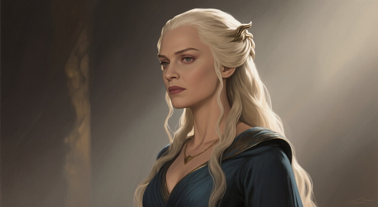 Meeting Daenerys from "A Dance with Dragons". Meeting Daenerys The Audience Quentyn presents the marriage pact to Daenerys. She laughs at him, saying she is already married.