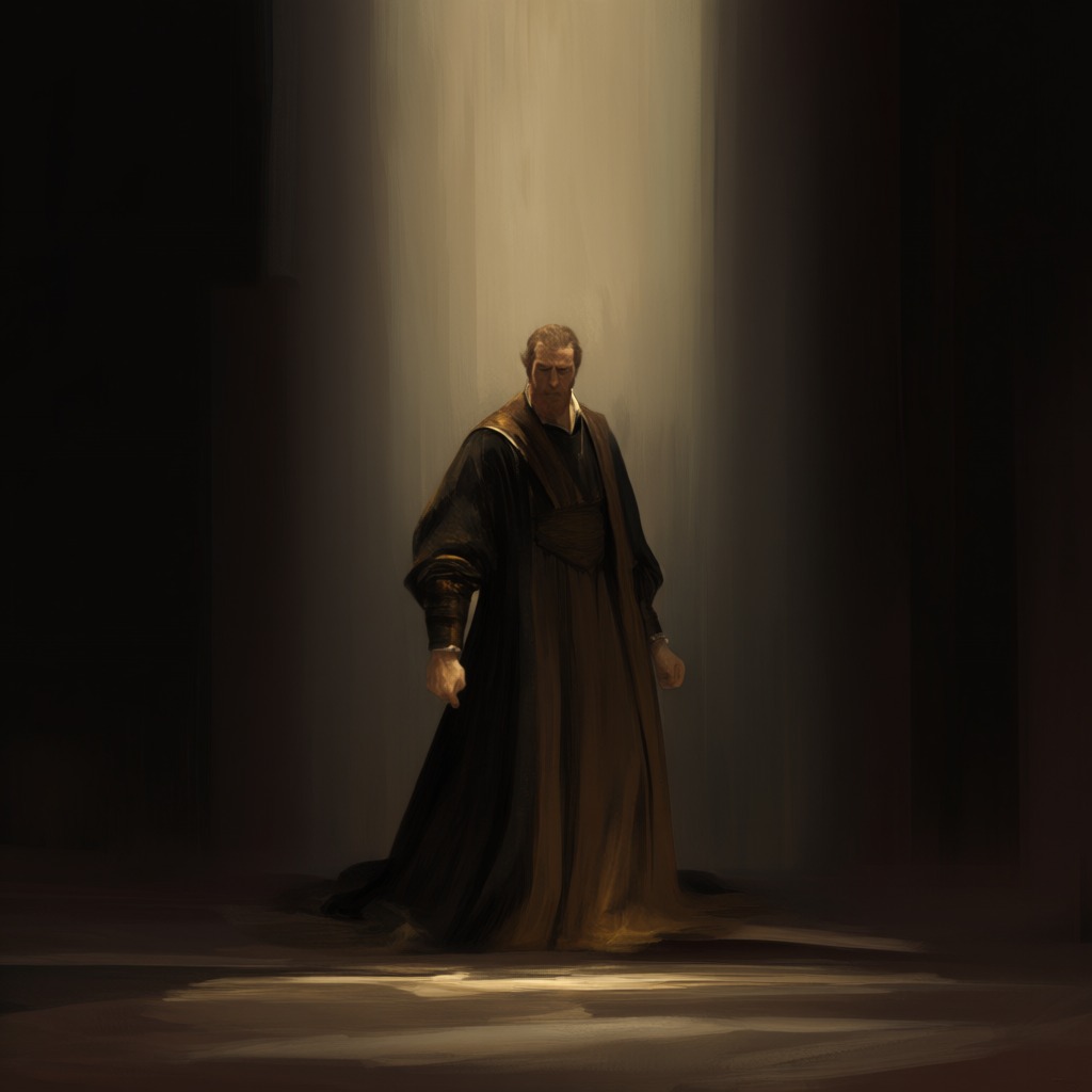 Remigio and Salvatore's Dolcinian Past from "The Name of the Rose". The shared history of the cellarer and his assistant as followers of the heretical Fra Dolcino, which leads to their downfall.
