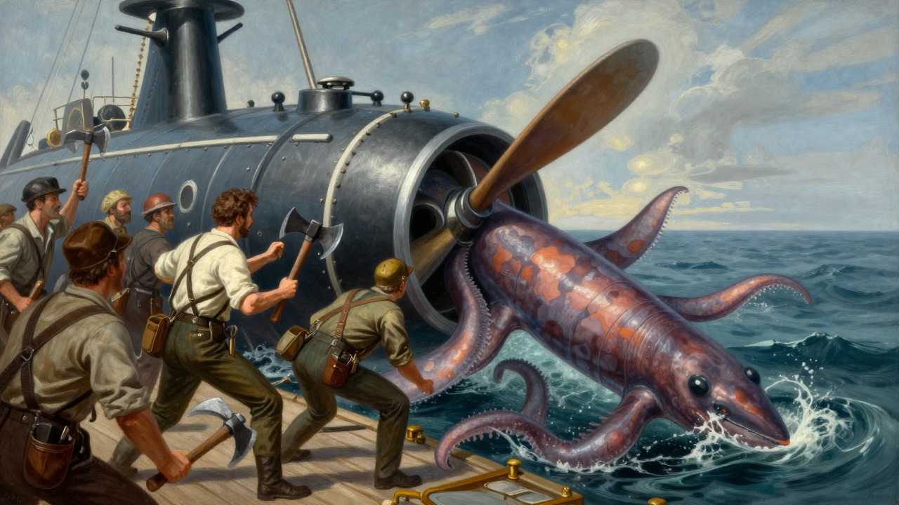 The Giant Squid Battle