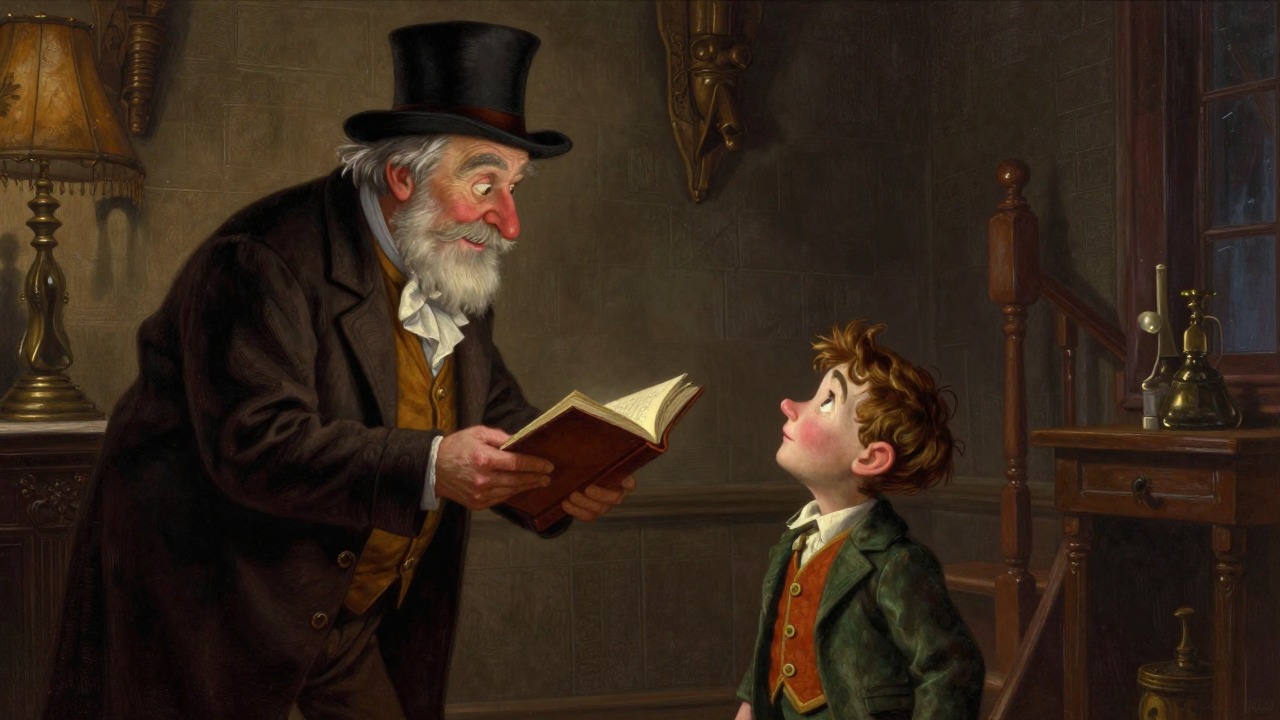 Scrooge Becomes a Father Figure