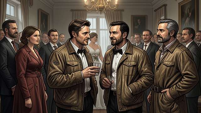 Sal at the Wedding from "Stolen Wander". Sal at the Wedding A place in the celebration Sal and his wife stand with Rex’s side during the wedding.