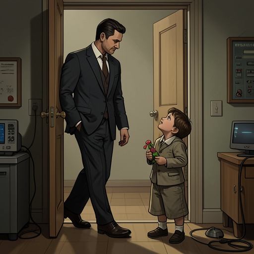 Rex and Sebastian from "Stolen Wander". Rex’s imagined fears of fatherhood become a visible commitment to the son whose presence helps him choose marriage.