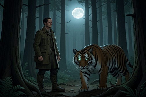 Krantz’s death by the tiger from "The Best Werewolf Short Stories 1800-1849". Krantz’s death by the tiger is the sudden culmination of Krantz’s fatal presentiment during the voyage toward Pulo Penang.