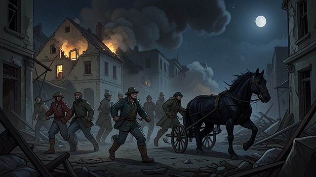 Departure from Buda from "The Tale of the Vampire Bride". The Plan Breaks Hunters Intervene An ambush destroys the household and forces Vlad and Glynis to flee rather than continue their preparations for England.