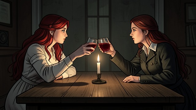 The Blood Sacrament from "The Tale of the Vampire Bride". A Sacrifice Reinterpreted A Mother’s Consent Antoinetta asks Glynis to drink rather than leave her to Vlad’s torture or the coming madness.