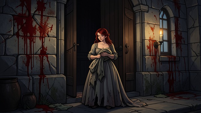 The Castle Left Behind from "The Tale of the Vampire Bride". Departure from the Ruins A Final Night After defeating Vlad, Glynis leaves the castle with her family’s remains and refuses to remain in its household.