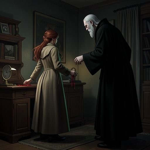 Blood, Humanity, and Moral Choice from "The Tale of the Vampire Bride". This flow traces the tension between vampire nature and human conscience, focusing on the ways Glynis’s conduct changes without ever becoming simple or pure.