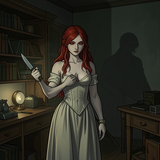 The Conflict over Hunger from "The Tale of the Vampire Bride". This flow traces the conflict between Glynis’s desire to limit harm and the physical necessity, social control, and pleasure that make vampiric feeding…