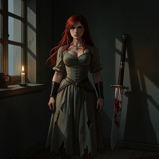 Revenge for the Wright Family from "The Tale of the Vampire Bride". This flow traces how the deaths of Glynis’s family produce a long-term vow of revenge, partly postponed by survival and finally renewed after Vlad’s defeat.