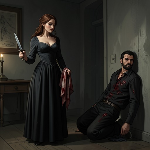 Glynis’s Transformation and Escape from "The Tale of the Vampire Bride". This flow traces how Glynis is forced into vampirism, resists her new nature, and ultimately turns the power used to imprison her into a means of escape.