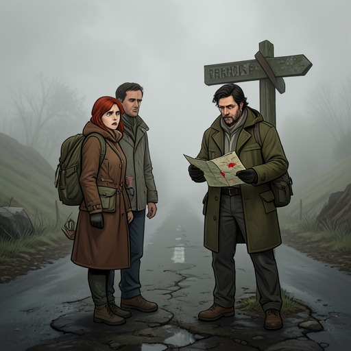 The Wright Family’s Entrapment from "The Tale of the Vampire Bride". This flow follows the family from a hopeful continental journey through deception and murder to the permanent loss that shapes Glynis’s choices.