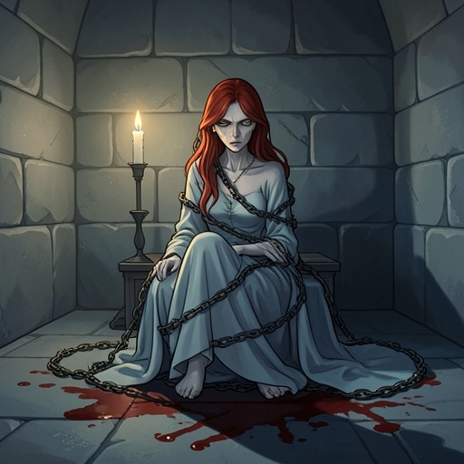 Erzsébet’s Living Death from "The Tale of the Vampire Bride". This flow follows Erzsébet from Vlad’s beloved companion to a captive whose punishment becomes both a warning to Glynis and a measure of his capacity for…