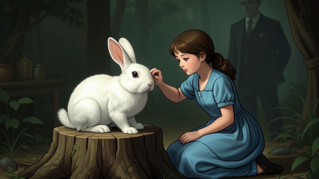 The White Bunny from "Living with 7 vampires". The White Bunny Jungkook follows Y/N in bunny form, allowing her to experience him as harmless companionship before learning his identity.