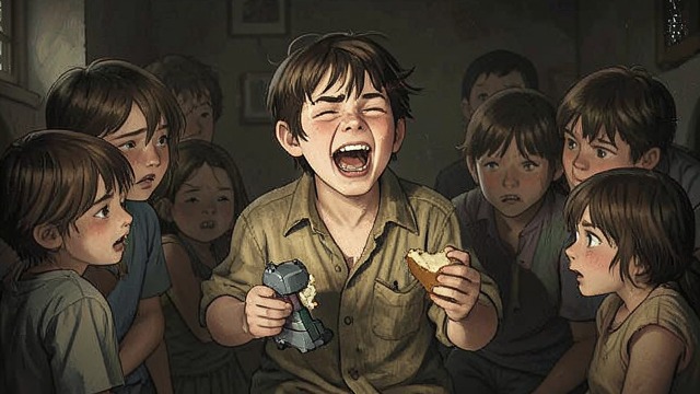 Jin’s Bad Jokes from "Living with 7 vampires". Jin’s Bad Jokes Young Jin uses terrible jokes and exaggerated laughter while the poor children around him struggle to survive.