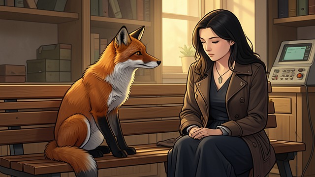 The Fox Companion from "Living with 7 vampires". The Fox Companion Jimin appears as a fox, rests near Y/N, and later asks whether she hates him and V.