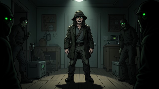 The Unseen Shadow from "Living with 7 vampires". The Unseen Shadow Y/N hears voices and sees green-eyed figures before the vampires can perceive anything unusual.