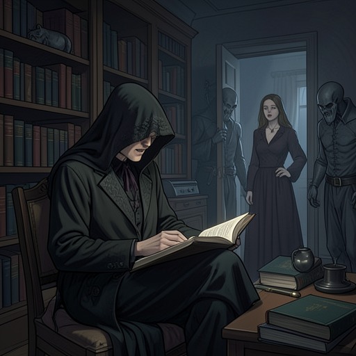 RM’s Knowledge and Restraint from "Living with 7 vampires". This flow traces RM’s role as scholar, strategist, and reluctant guardian of dangerous knowledge.