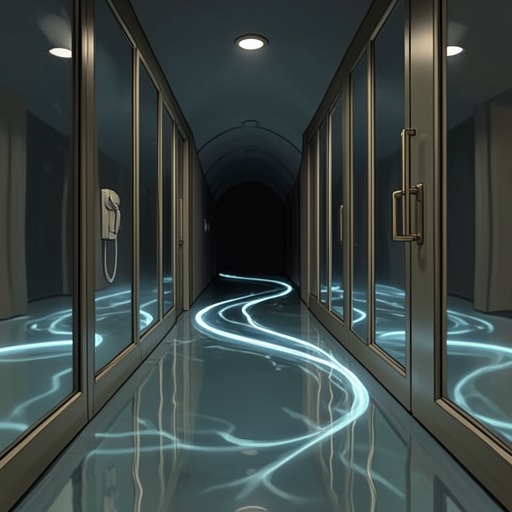 The Mirror Passage Quest from "Living with 7 vampires". This flow traces the discovery, use, destruction, and afterlife of the mirror passages connecting the castle to The Other World.