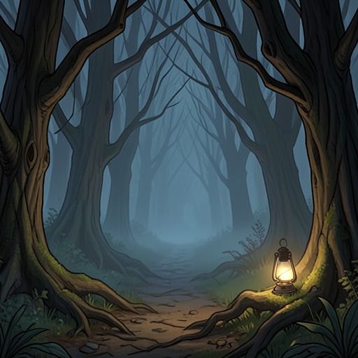 The Forest as Threshold from "Living with 7 vampires". This flow traces The Forest as a recurring boundary between ordinary life, supernatural danger, and hidden identity.