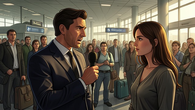 Airport Broadcast from "Fake Dating Mr. CEO: A Billionaire, Enemies to Lovers Romance". Airport Broadcast A drastic stage Aiden turns an airport intercom into a public platform.