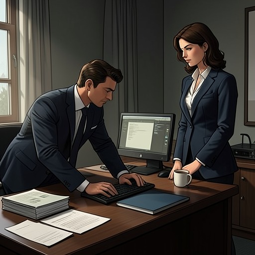 Work and Desire from "Fake Dating Mr. CEO: A Billionaire, Enemies to Lovers Romance". This flow examines how the corporate workplace functions first as a barrier to romance and later as a foundation for shared creative purpose.