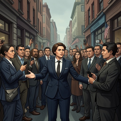 Mia’s Counterattack from "Fake Dating Mr. CEO: A Billionaire, Enemies to Lovers Romance". This flow traces Mia Nolan’s return from former lover to commercial rival and the eventual collapse of her campaign against Pierce Publishing Inc.