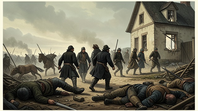 Looters on the Road from "Young Captain Jack · The Son of a Soldier". Disorder Behind the Armies Opportunistic Violence Guerrillas follow the armies not from disciplined patriotism but from the prospect of looting.