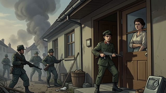 Home Under Threat from "Young Captain Jack · The Son of a Soldier". A Defended Household Invasion Fear The approach of armies makes Alice Ruthven’s home vulnerable to looting and violence.