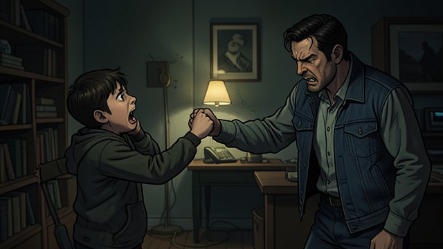 The Violent Father from "Young Captain Jack · The Son of a Soldier". Paternity as Coercion Physical Abuse Mackey strikes Jack when the boy calls him a swindler.