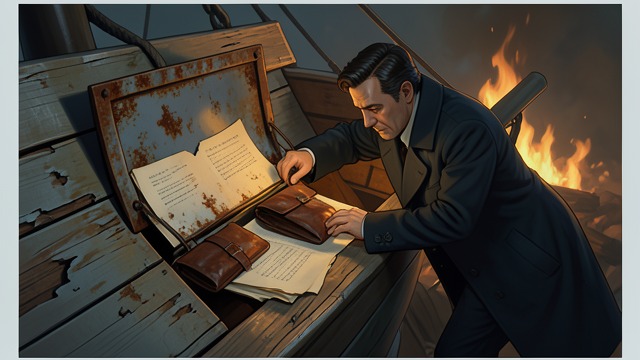 The Wreck Investigation from "Young Captain Jack · The Son of a Soldier". Searching for Leverage Precise Knowledge Mackey locates a secret compartment in the wreck, showing that he possesses information unavailable to ordinary…
