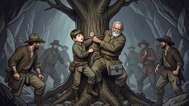 Guerrilla Captivity from "Young Captain Jack · The Son of a Soldier". Among Outlaws A Wider Threat After escaping the cabin, Jack and Old Ben are captured by guerrillas and taken to Guerrilla Cave.