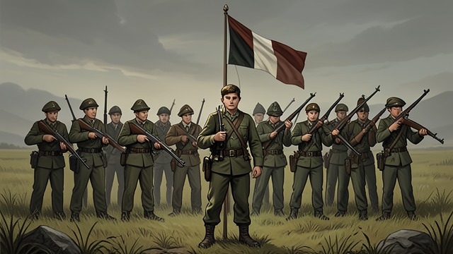 The Home Guard from "Young Captain Jack · The Son of a Soldier". A Local Command Improvised Discipline Jack and Darcy Gilbert organize the Home Guard, giving boys uniforms, weapons, and military exercises.