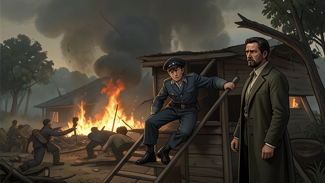 The Fire Test from "Young Captain Jack · The Son of a Soldier". Responsibility in Chaos Saving a Rival’s Home Jack helps preserve Mary Ruthven’s Plantation despite St. John’s hostility.