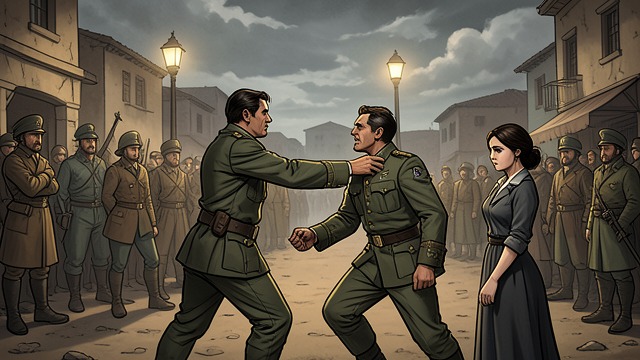 St. John’s Interruption from "Young Captain Jack · The Son of a Soldier". Rivalry Revealed An Insulting Suitor St. John attacks Harry as an enemy and refuses his hand. Marion sees more clearly how social pride and cowardice shape St.