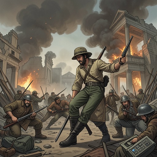 The Guerrilla Threat from "Young Captain Jack · The Son of a Soldier". This flow traces the rise and defeat of wartime outlaws who exploit military disorder for theft and coercion.