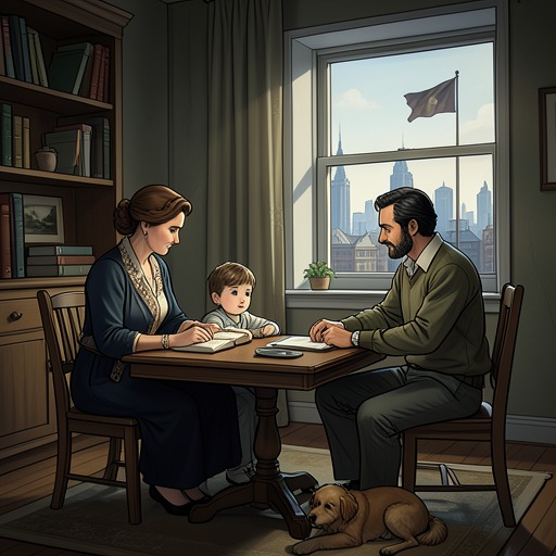 Found Family and Adoption from "Young Captain Jack · The Son of a Soldier". This flow explores how the novel treats adoption as a durable form of parenthood rather than a temporary substitute for blood.