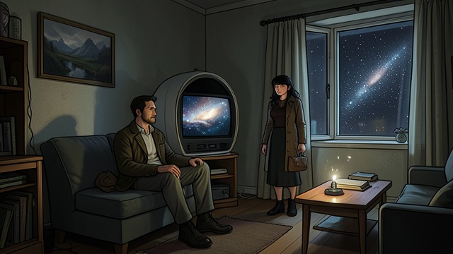 The Tiny Apartment from "The Stars Have Eyes". A World Reduced to a Room Physical Confinement Joe Mulligan's apartment is scarcely larger than a storage cell and dominated by his pod.